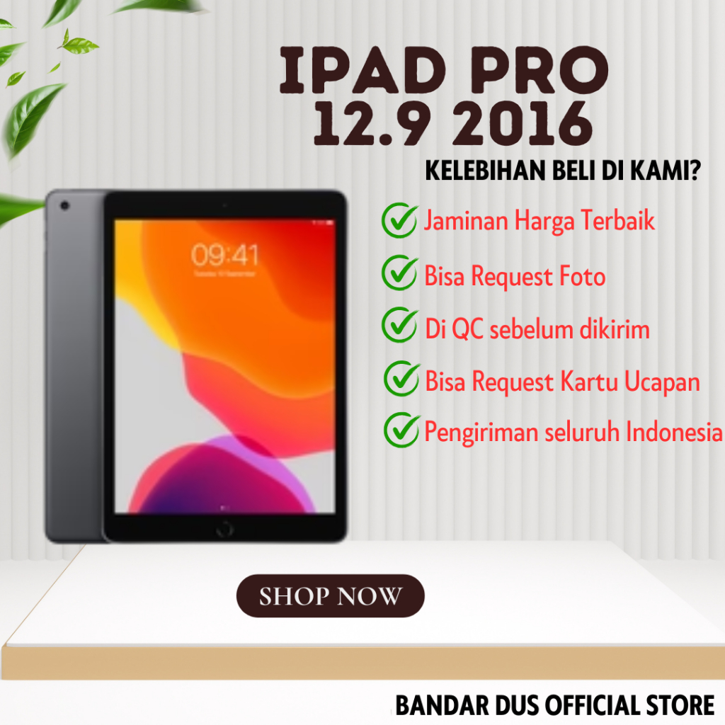 IPAD PRO 12.9 GEN 1 2016 32GB 128GB 256GB Wifi Only Second Original Ex Inter