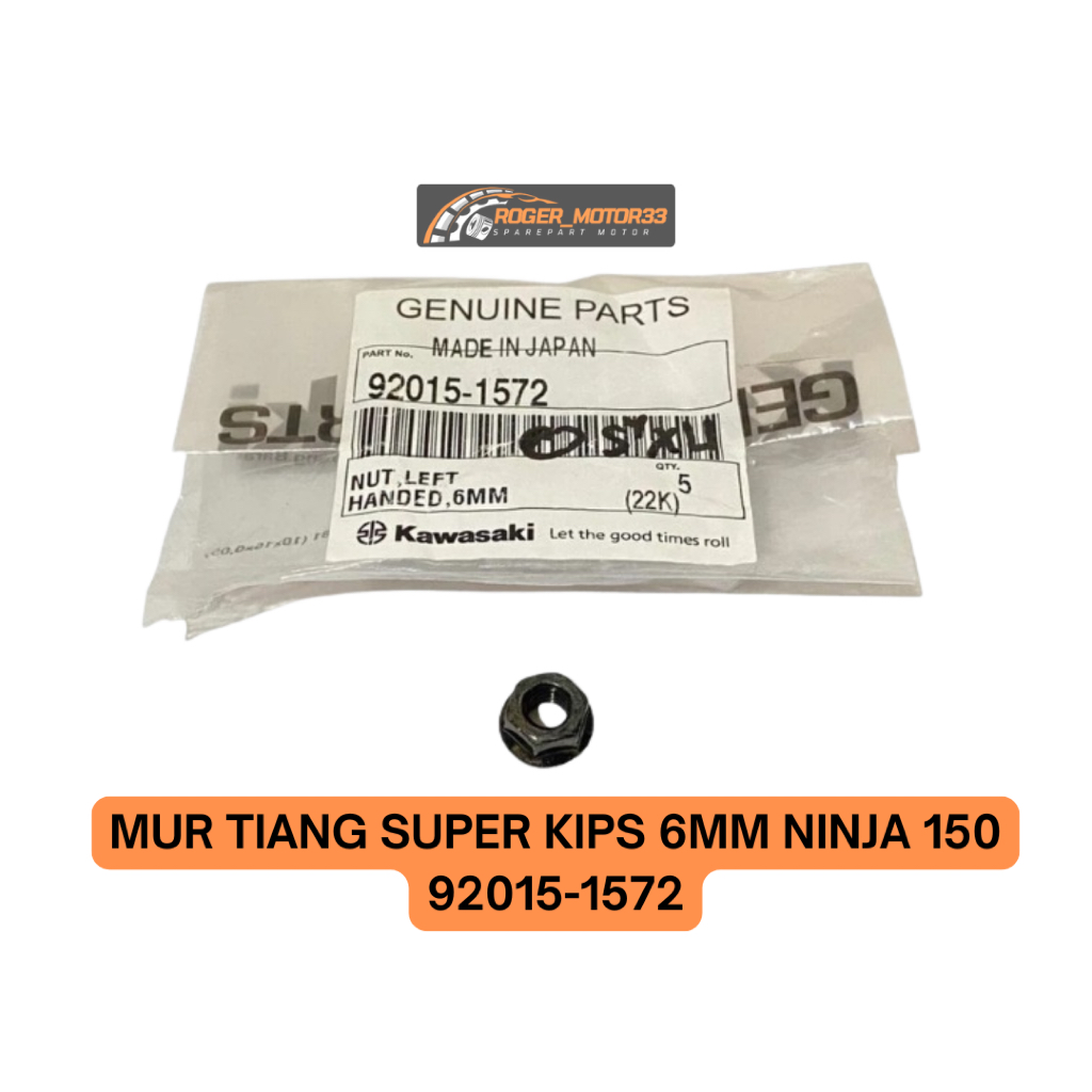 MUR TIANG SUPER KIPS 6mm KAWASAKI NINJA ORIGINAL 92015-1572