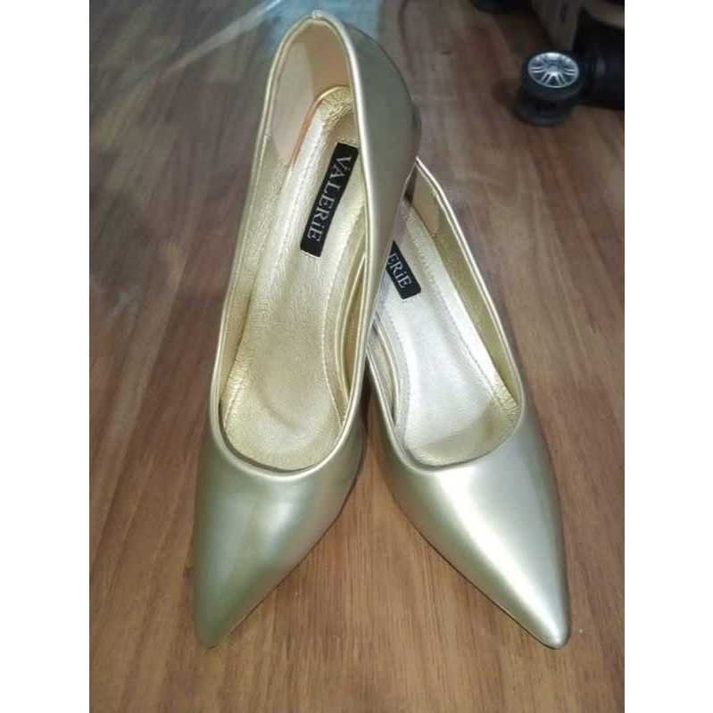VALERIE Sepatu Heels 5cm Gold size 38