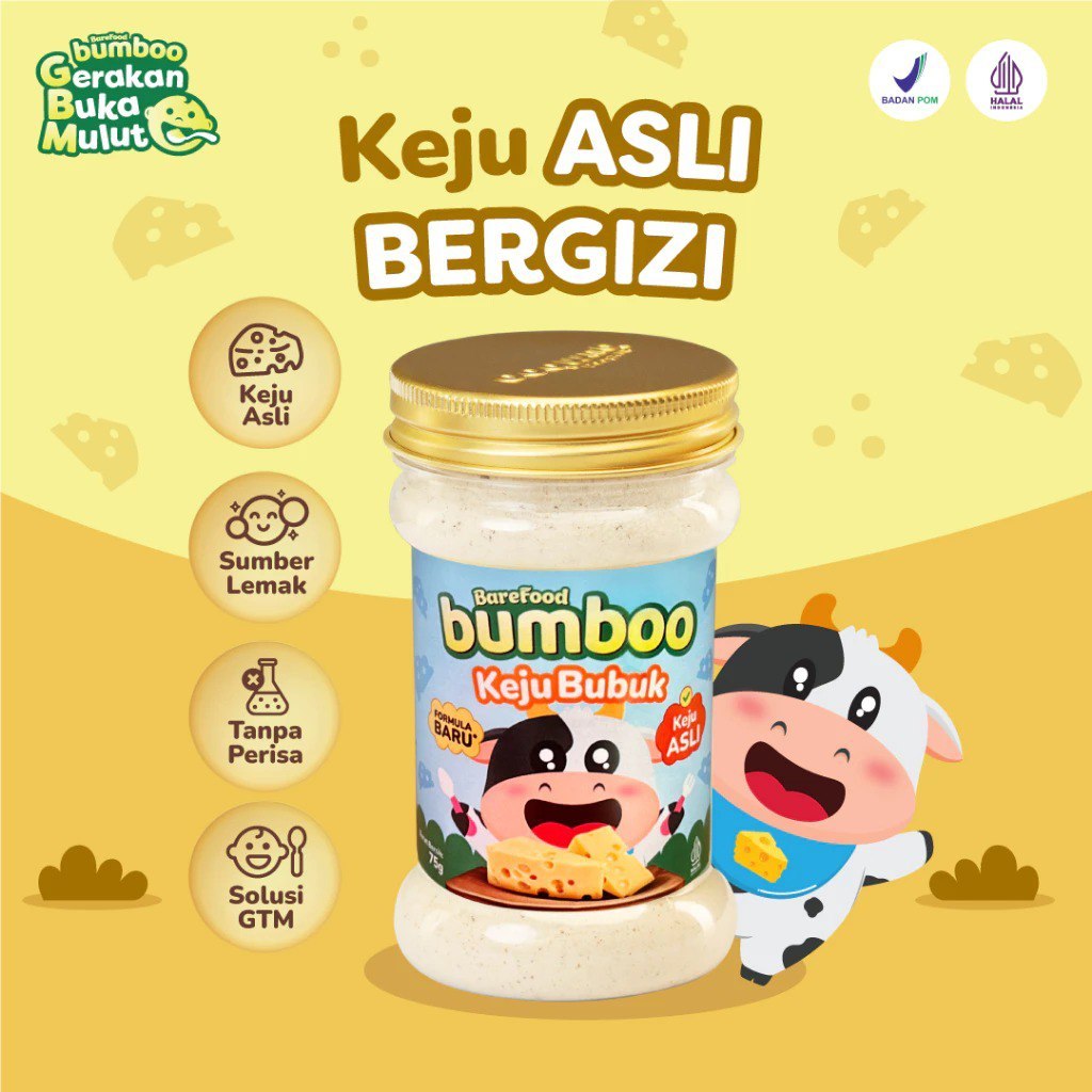 

BAREFOOD BUMBOO TERI, KEJU, ATI AYAM BUBUK ASLI - KALDU BUBUK MPASI ANAK ALAMI | TANPA PERISA & MSG