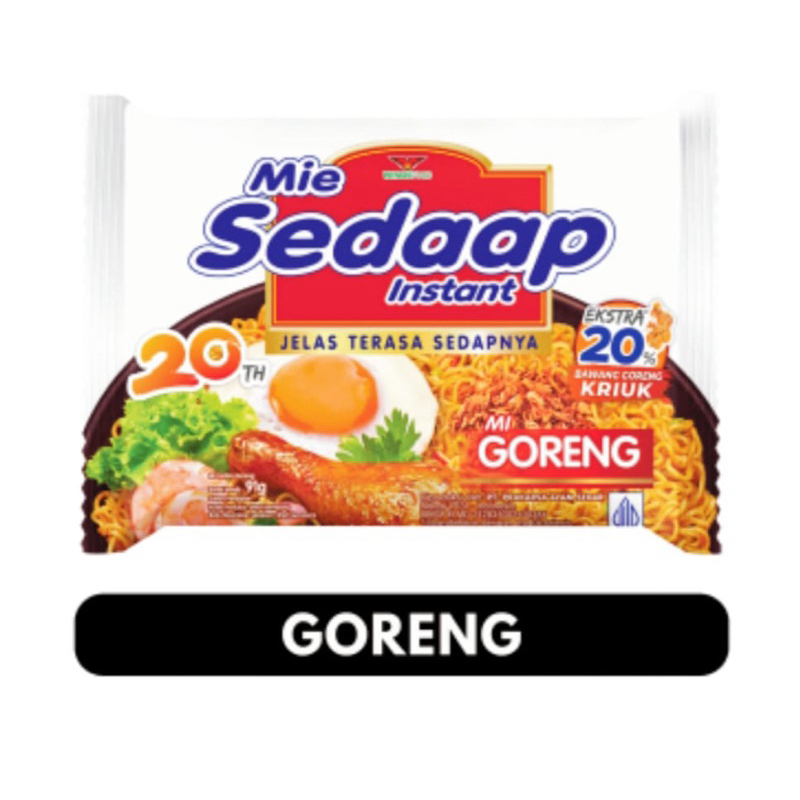 

mie sedap goreng isi 3 dan isi 5