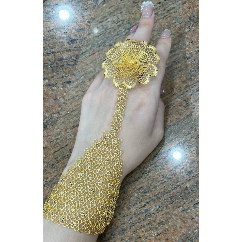 Gelang Sambung Cincin Adjustable SULTAN EMAS ASLI Kadar 700 16K