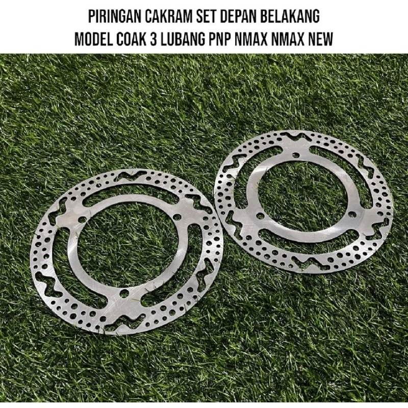 PIRINGAN NMAX DISC CAKRAM YAMAHA ALL NMAX NEW OLD AEROX 155 LEXI SET PAKET DISK BRAKE DEPAN BELAKANG