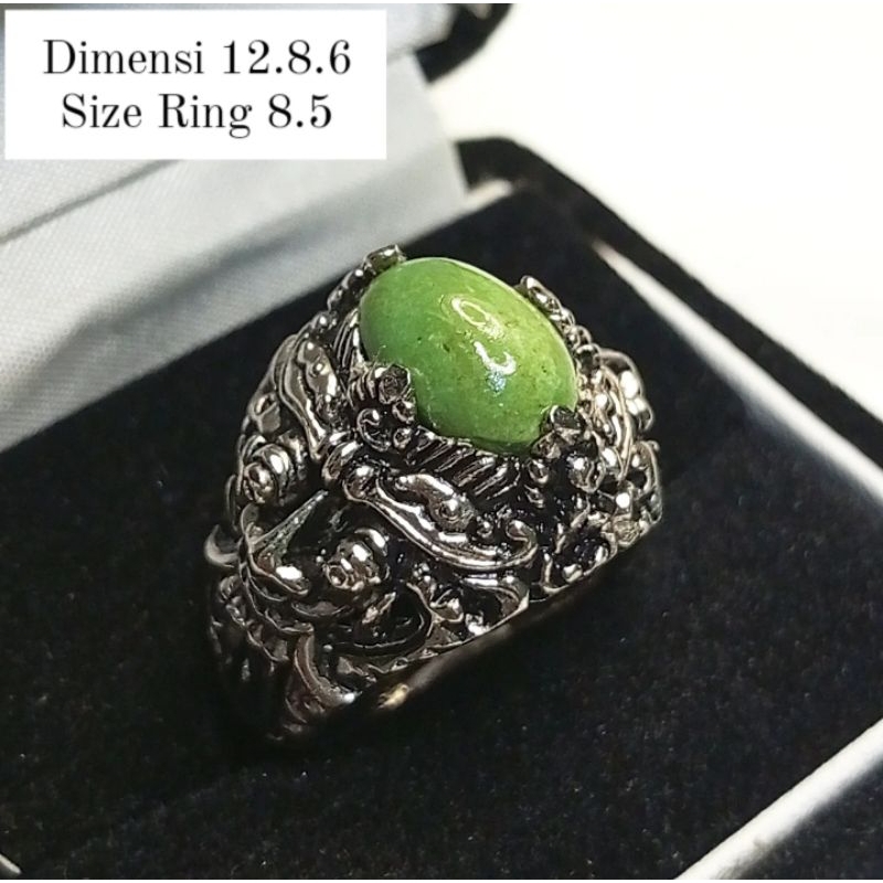 Cincin Pirus Persia Hijau Apik Semi Polos