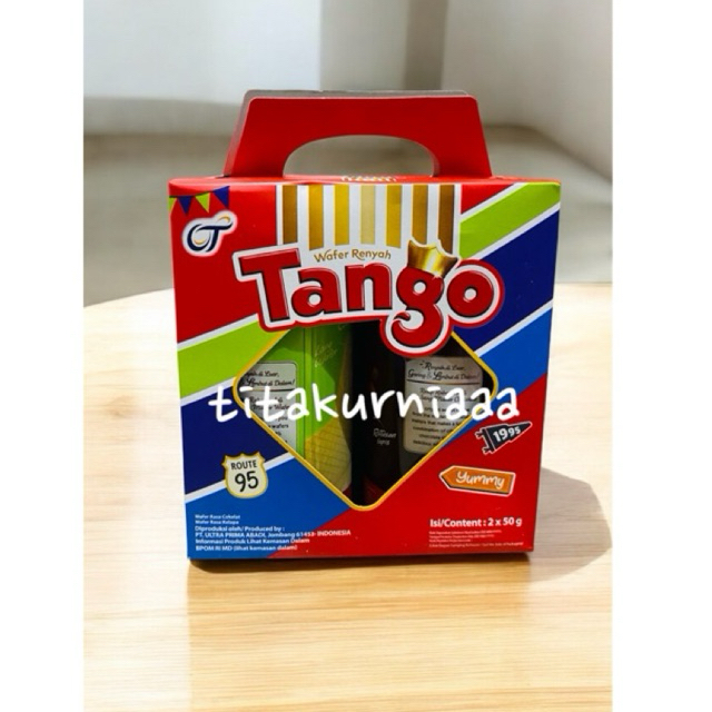 

Tango hampers parcel paket lebaran kaleng 2 x 50gr