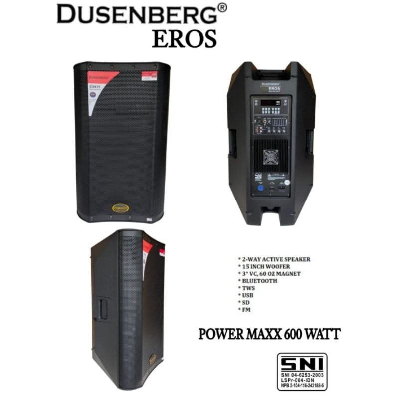 Speaker Aktif Dusenberg Eros Speaker Power Maxx 600 Watt 1set 2buah speaker Original