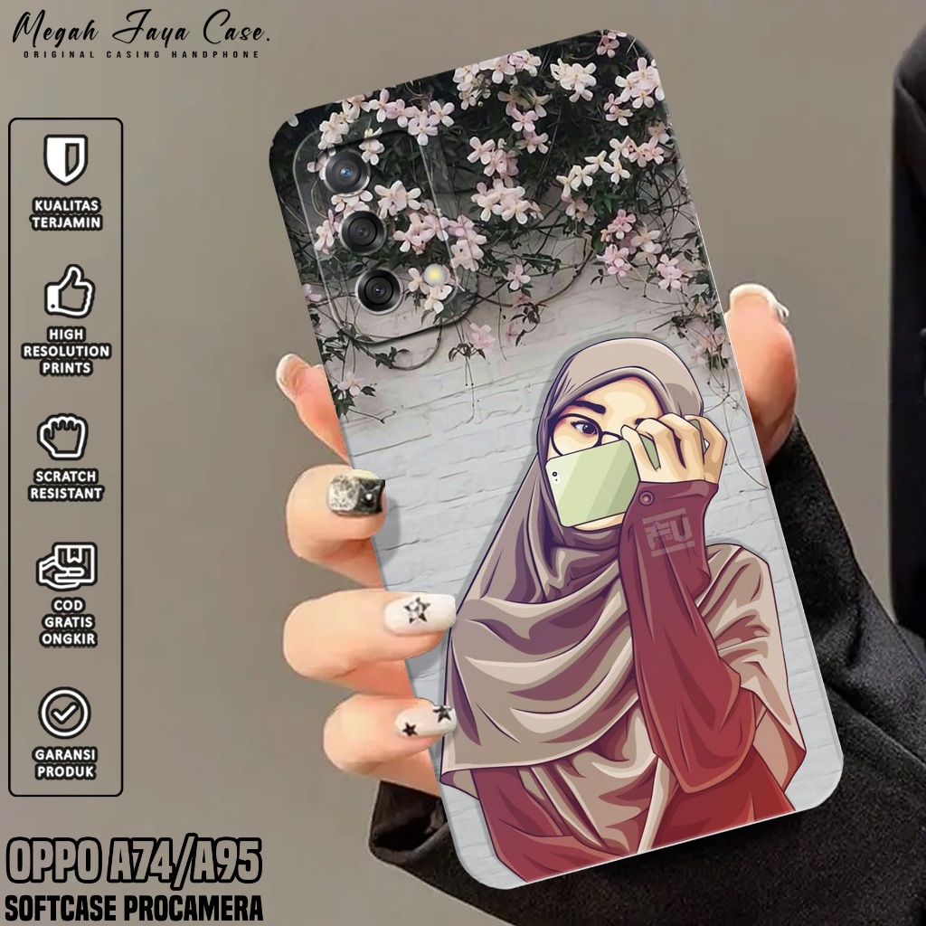 Softcase Oppo A74 / A95 4G - Case Hp Oppo A95 / A74 4G Motif HJB - Silikon Hp Oppo A95 - Case Hp Opp
