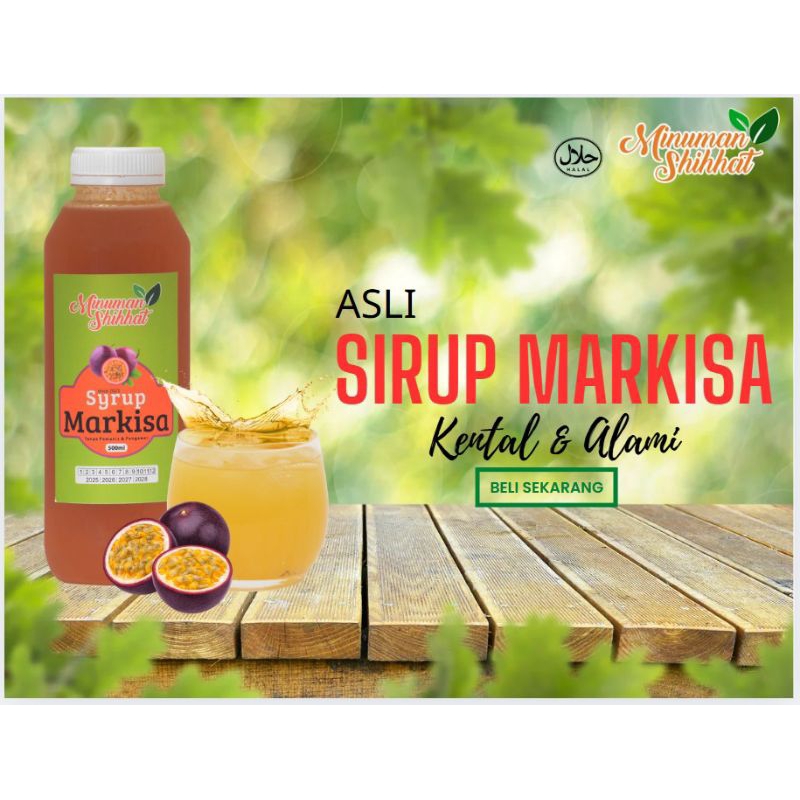 

SYRUP MARKISA 500ML #HOMEMADE #MINUMAN SHIHHAT