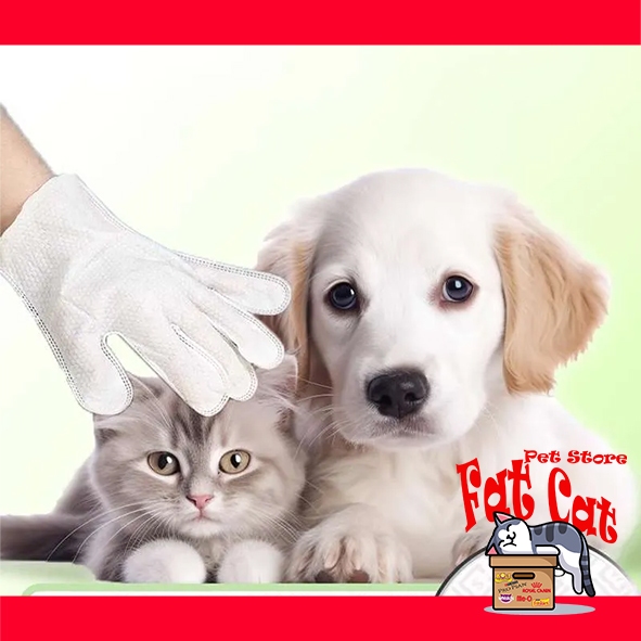 Silvisedut Pet Wet Gloves Pet Gloves Anjing Kucing Sarung Tangan Grooming