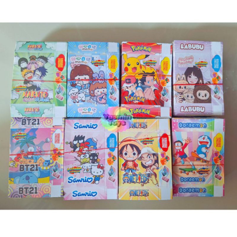 

100 pcs KOTAK KADO KOSONG motif karakter