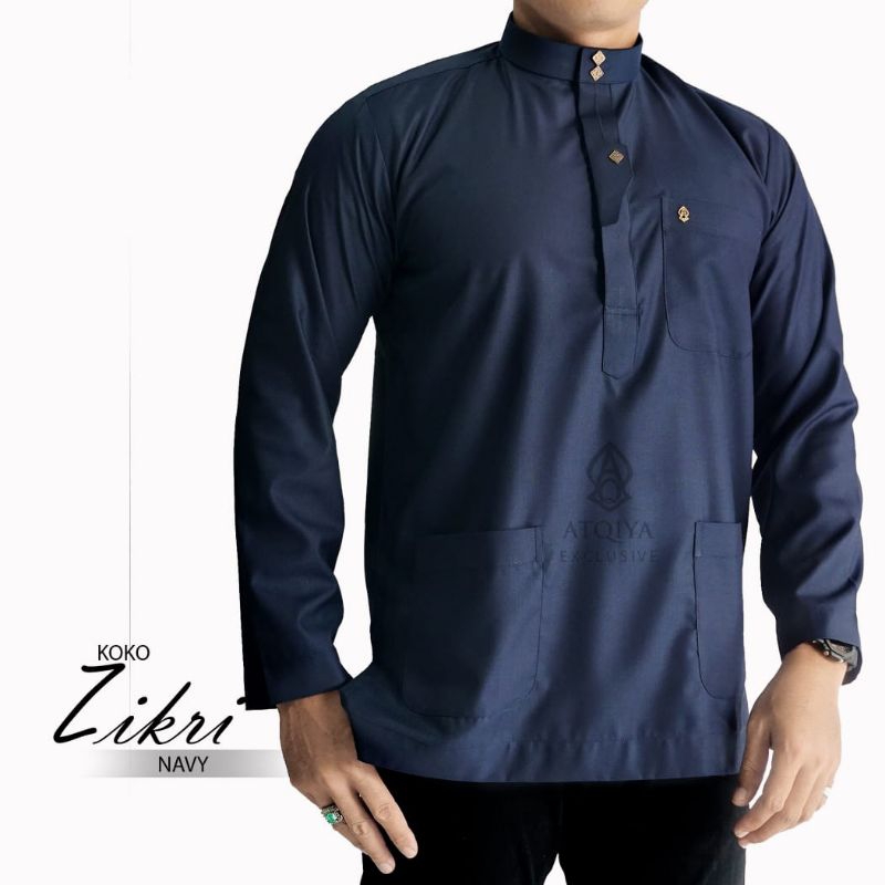 Koko Atqiya/Koko Zikri/Atqiya Exclusive/Atasan Terbaru/Slimfit