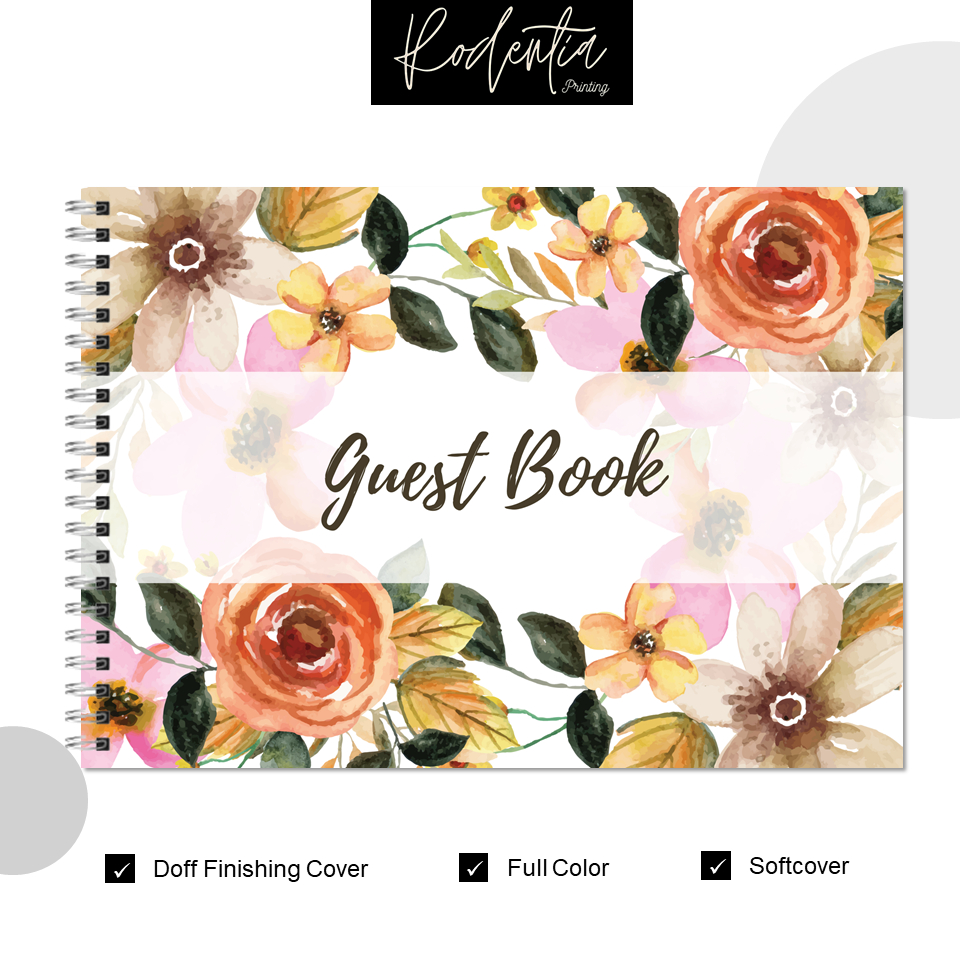 

Guest Book Doff Premium Buku Tamu Penikahan Khitanan Soft Cover Full Color Bahan Tebal Jilid