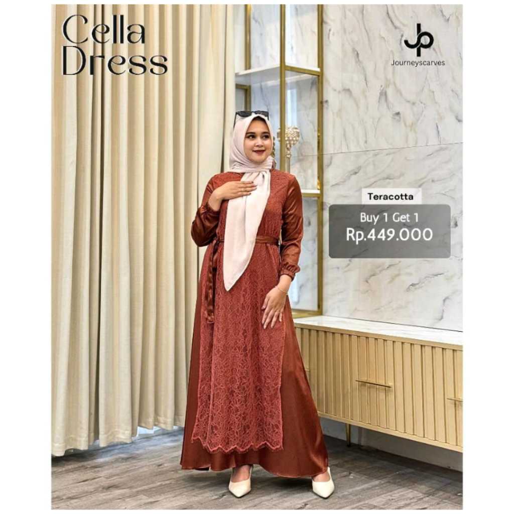 JOURNEY CELLA DRESS BY JOURNEY SCARVES ORIGINAL GAMIS ELEGAN