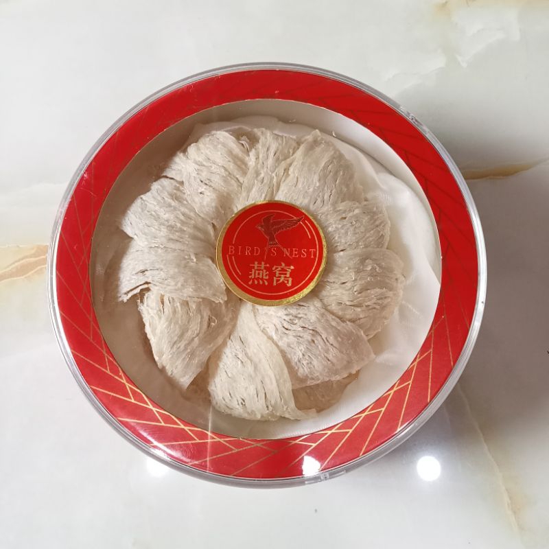 

BirdNest Hampers/ sarang walet alami/Healthy food/sudut phang kantiau 100grm/free paper bag