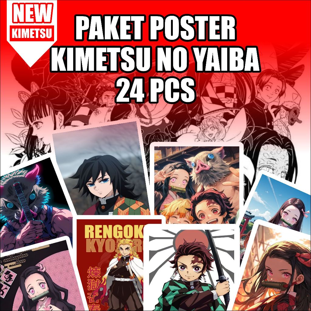 

Poster Stiker tema Kemitsu No Yaibaisi 24pcs tinggal tempel tanpa tambahan perekat