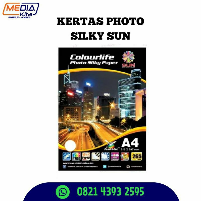 

Kertas Photo Paper Silky Sun A4