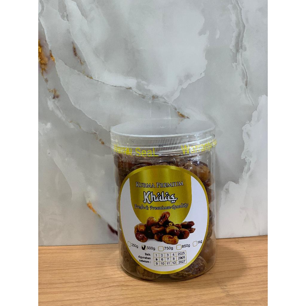 

Kurma Khalas Premium Original Kemasan Toples 850gr & 500gr