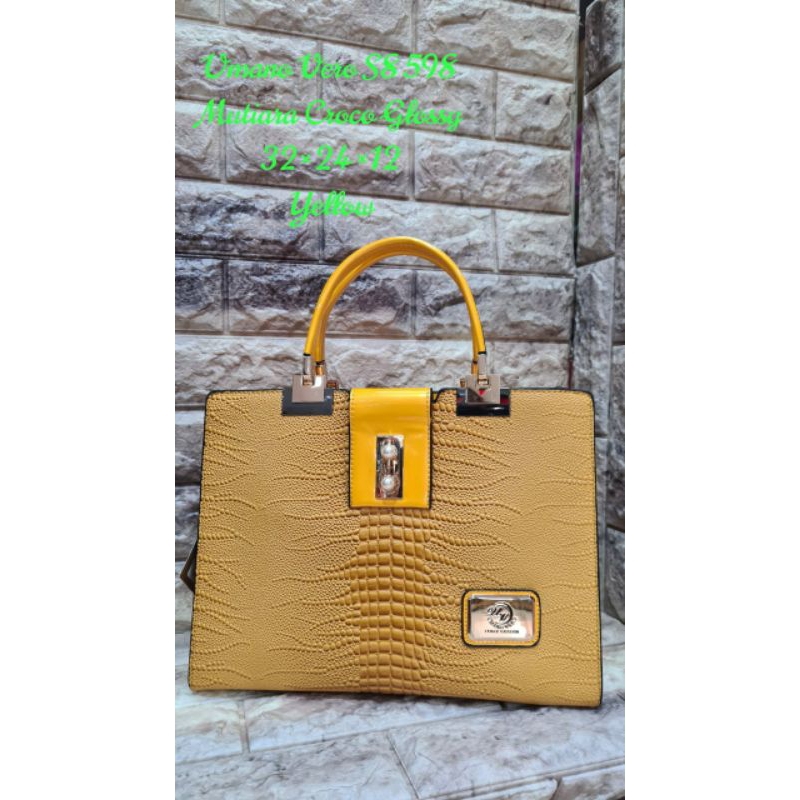 Tas Umano Vero Mutiara Croco Glossy 8598 Tas Slempang Tas Kantor Tas Pesta Tas Bahu Tas Arisan Tas O