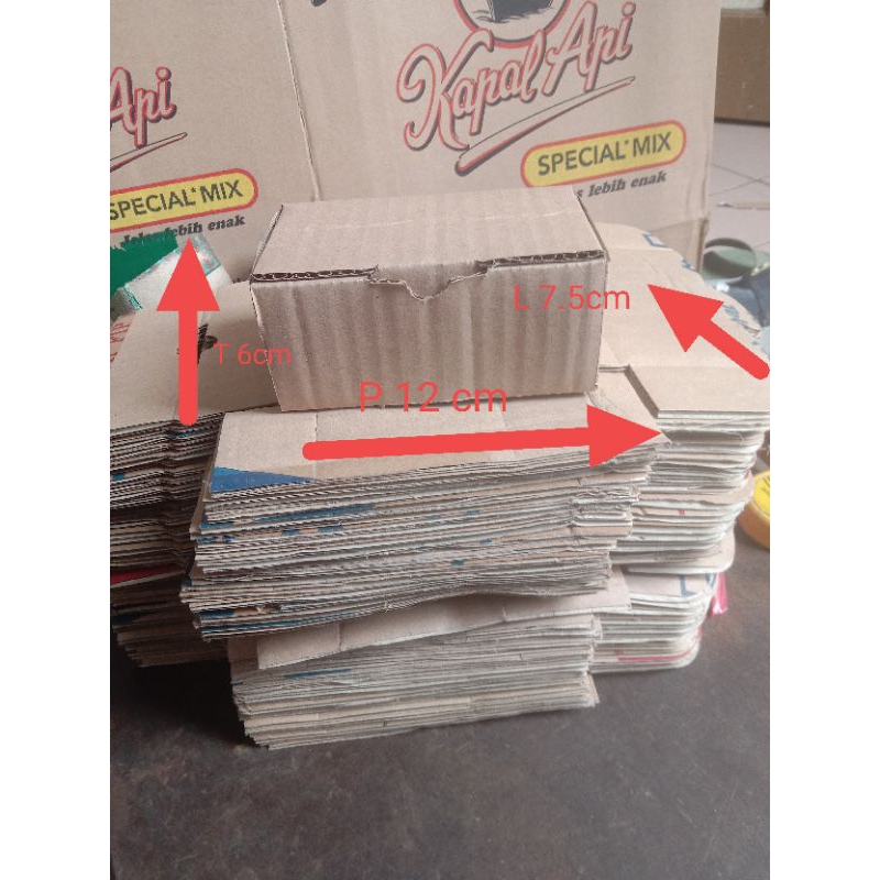 

kardus packing ukuran 12x7.5x6cm