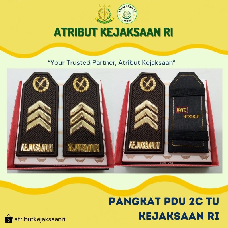 ATRIBUT KEJAKSAAN RI - PANGKAT PDU PDUK PDUB TU 2C KEJAKSAAN