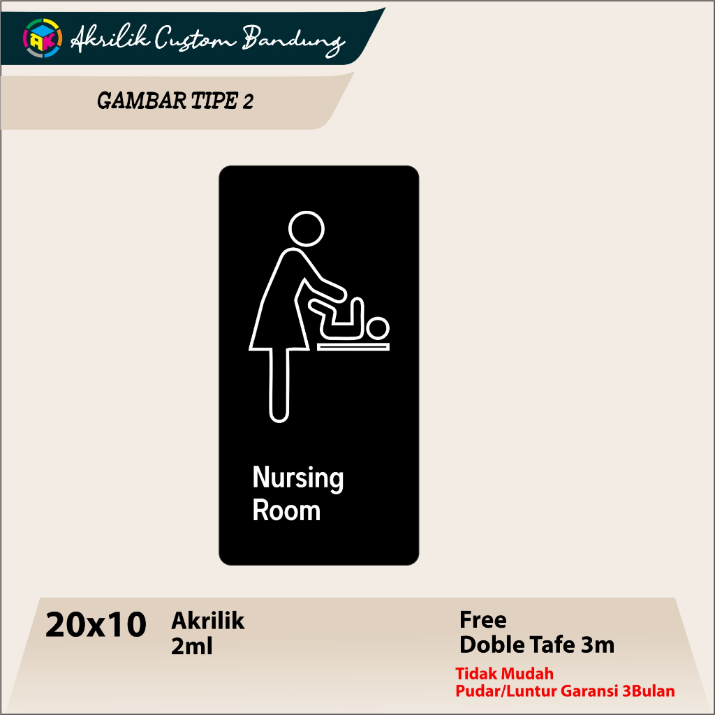 

Akrilik Nursing Room Tipe 2 Acrylic Custom