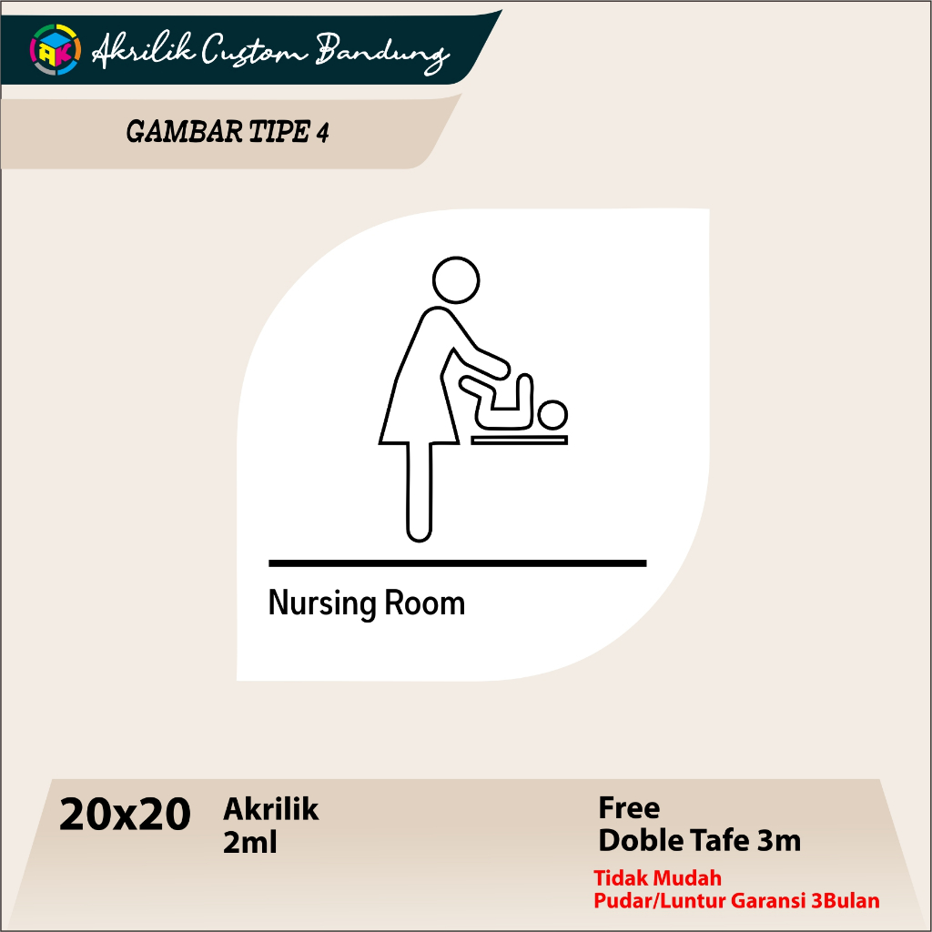 

AKRILIK NURSING ROOM TIPE 4 Acrylic Custom