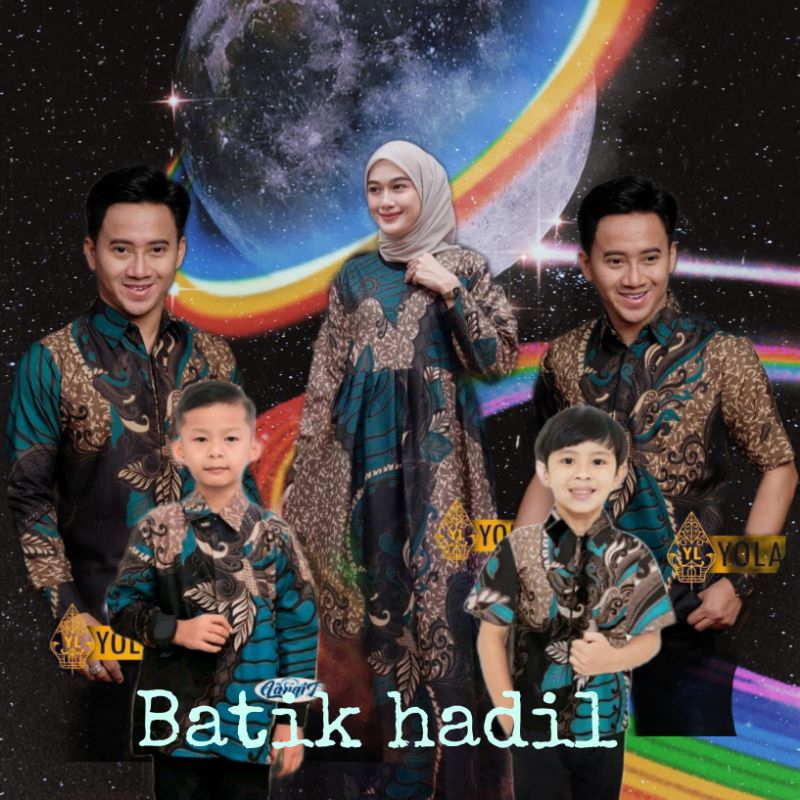 BAJU BATIK COUPLE KELUARGA AYAH IBU DAN ANAK --LAKI MOTIF SANGKURIANG WARNA HIJAU SIZE M L XL XXL