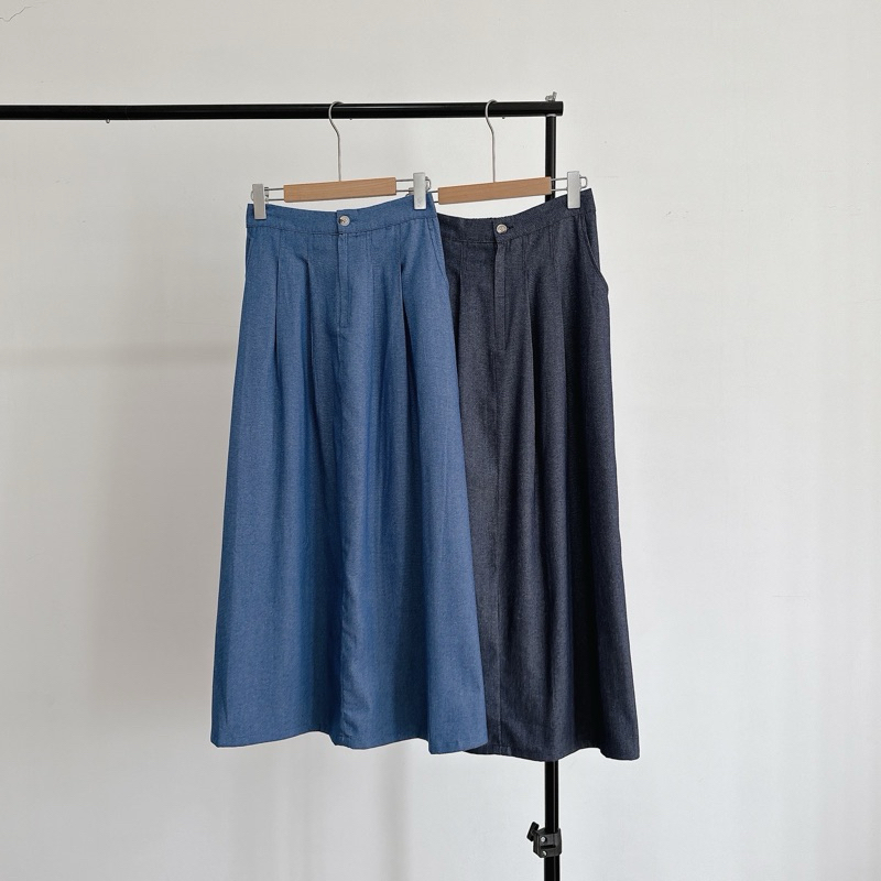 VIXY SKIRT Blue - COTTONTREND PELANBARU