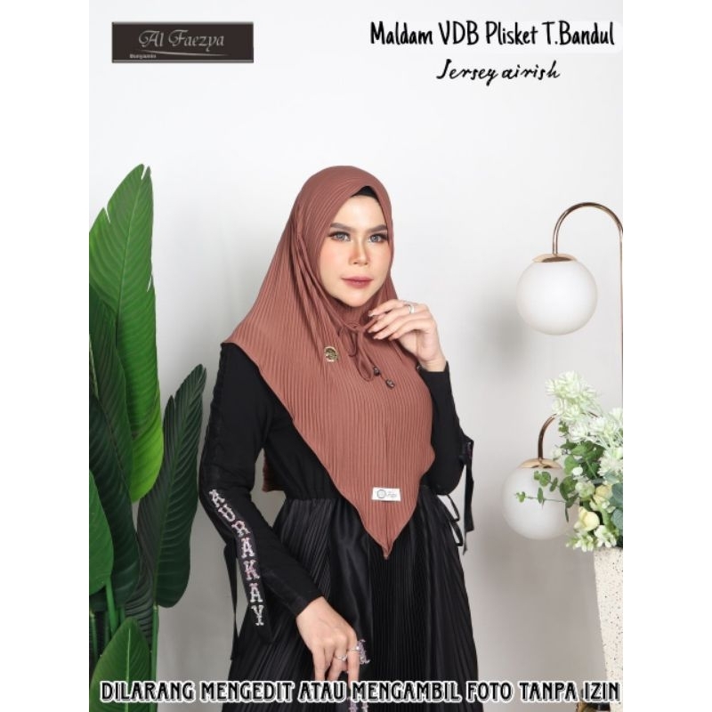 hijab plisket malay tali airis al faezya