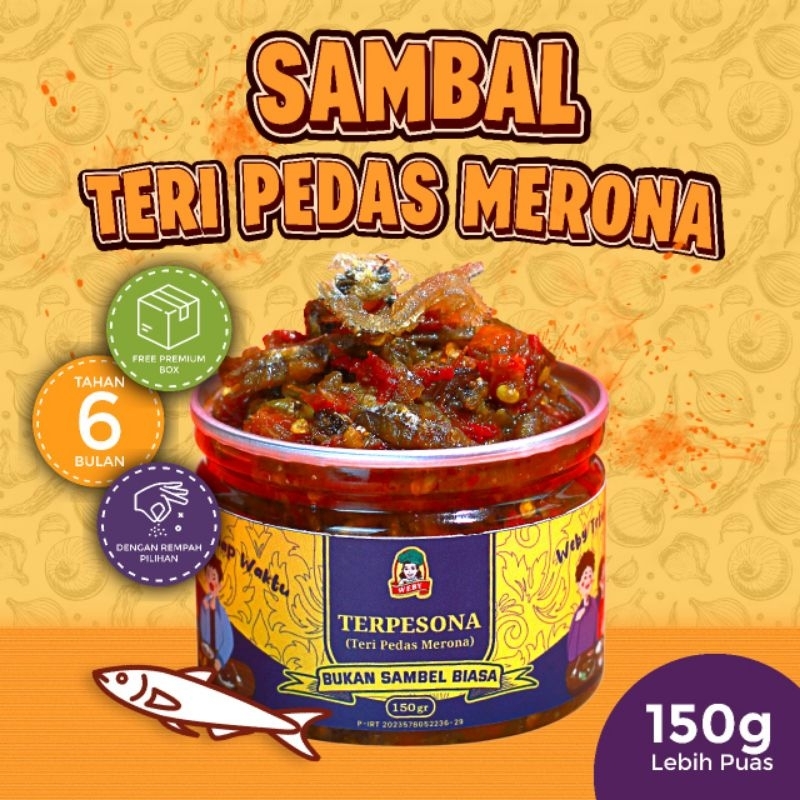 

Sambal Weby - Sambal Teri Pedas Merona (TERPESONA) 150gr