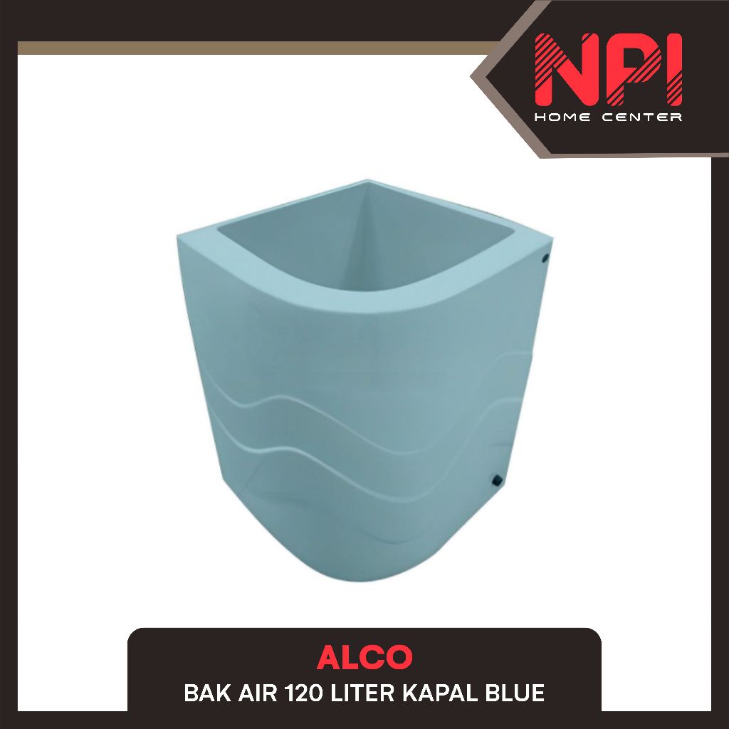 Alco - Bak Air Mandi Sudut Luxury Fiber Glass 120 Liter 120 L 120L Blue