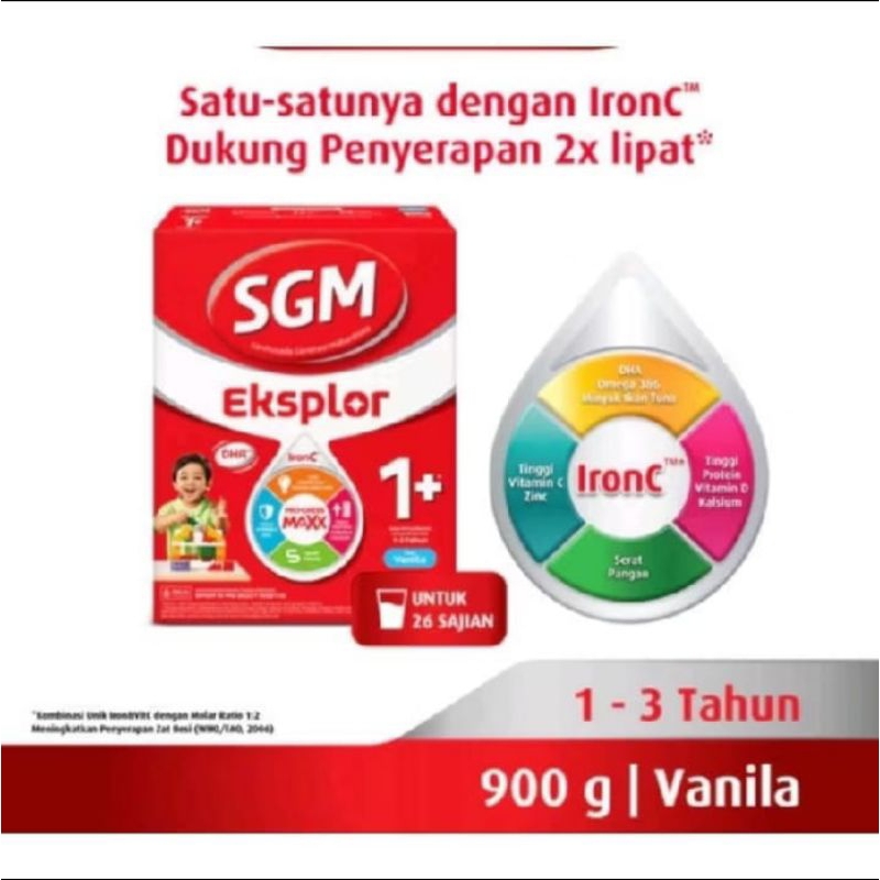 

SGM EKSPLOR 1+ MADU/VANILA 900G