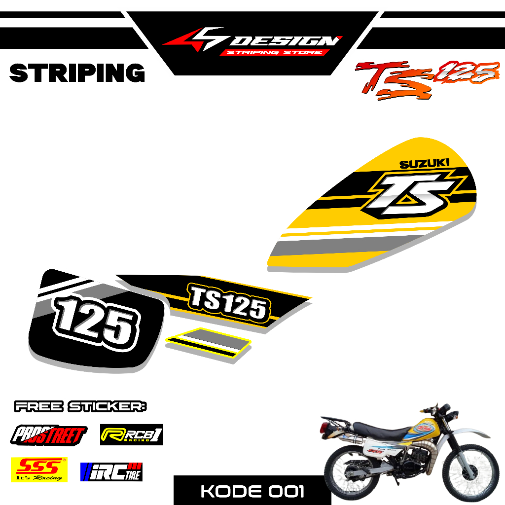 01 STICKER STRIPING TS 125 - STICKER STRIPING TS 125