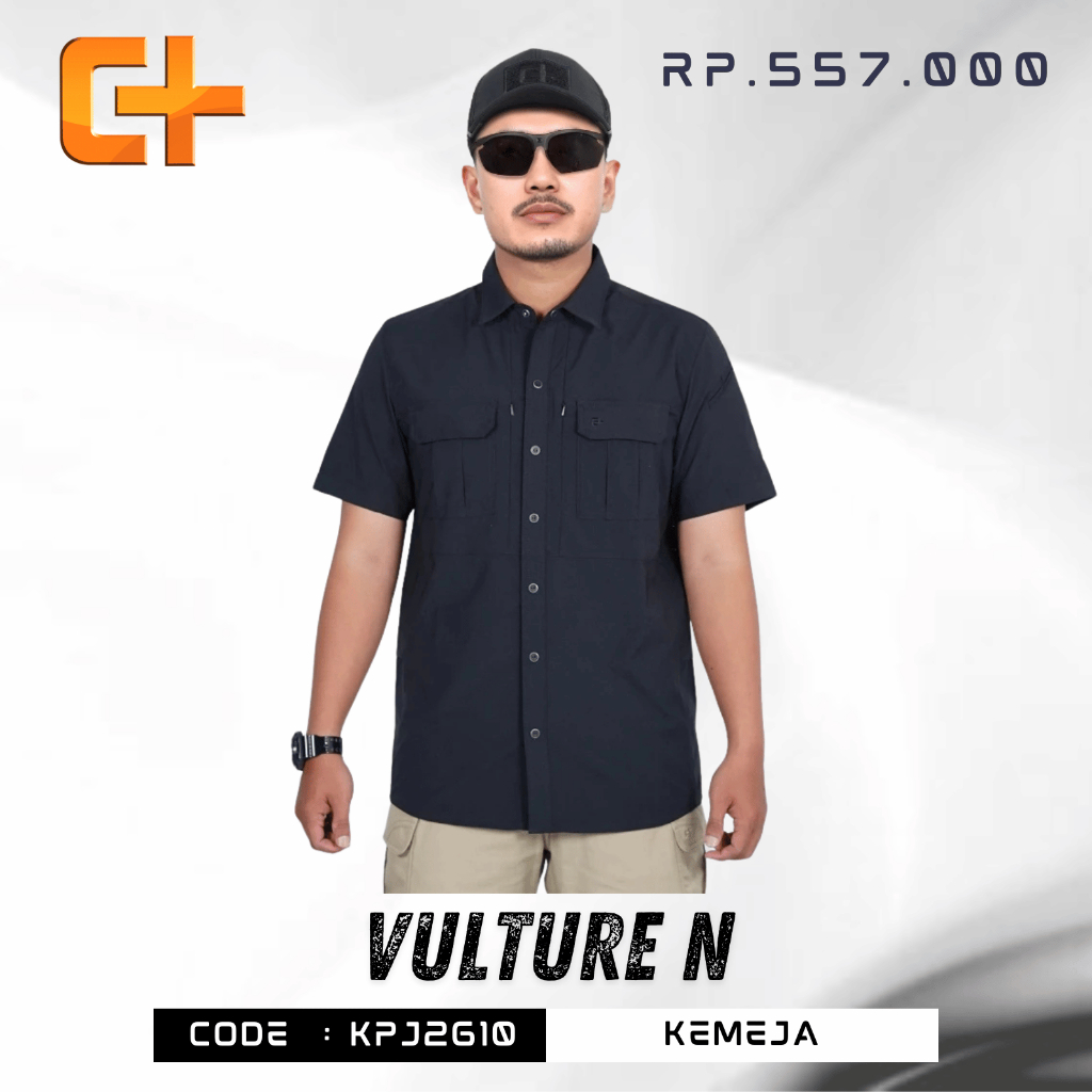 Kemeja Pendek Pria Cartenz Tactical Vulture - Kemeja Cartenz Premium Murah