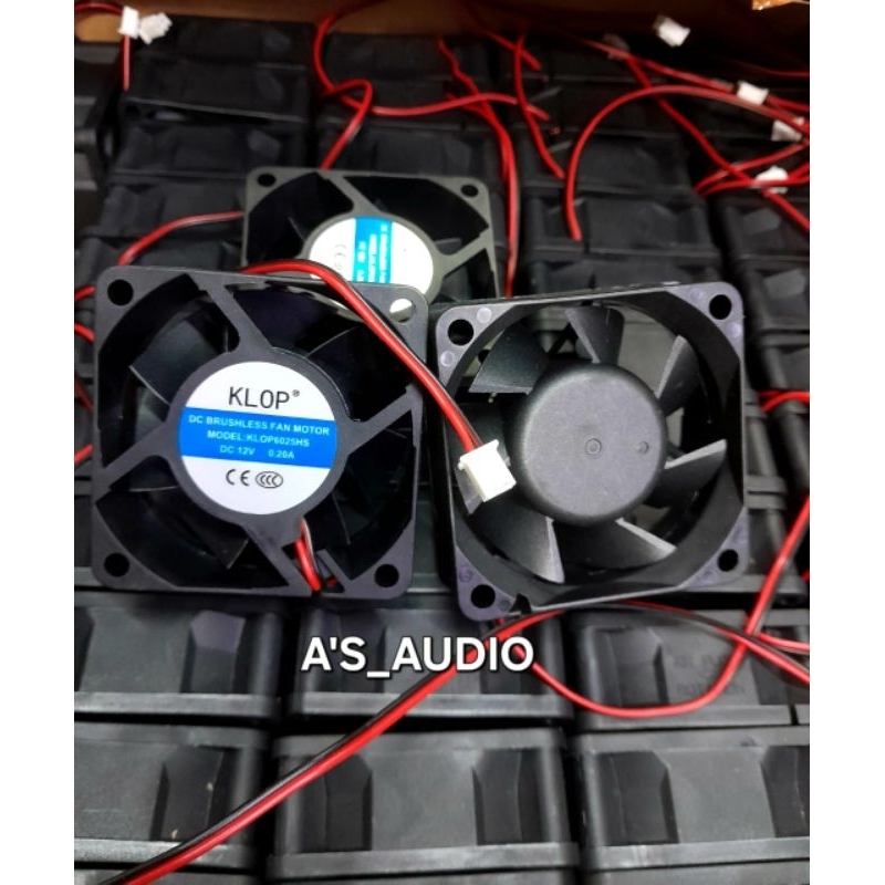 FAN DC KIPAS 6×6 DC 12V 0,20A KLOP 1BIJI