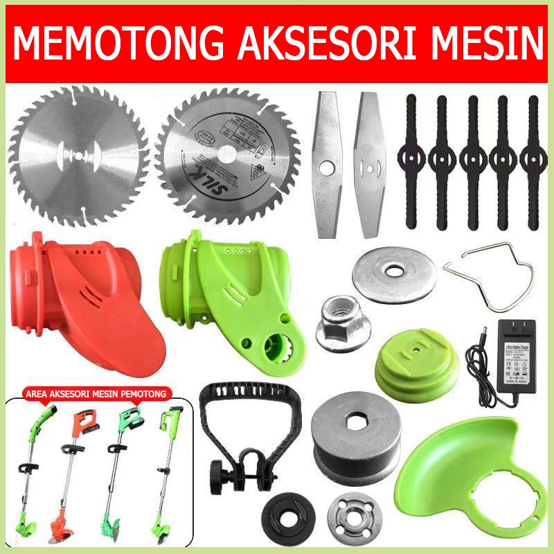 （Gaya baru，Tajam）mesin potong rumput baterai，cover mesin potong rumput，pisau potong rumput baja,,pen