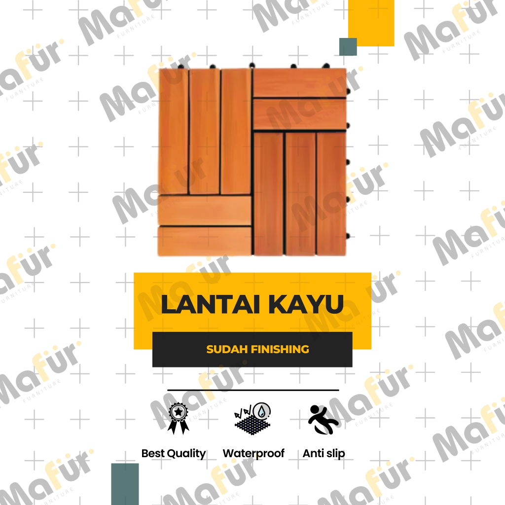 Lantai Kayu Jati Tempel | Decking Tile