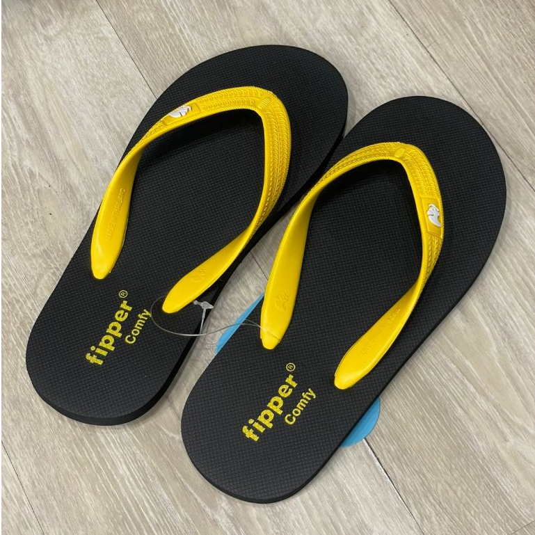 Fipper Comfy Original For Man/Woman-Black-Yellow
