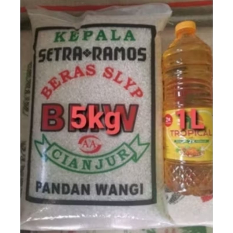 

PAKET HEMAT BERAS 5KG + MINYAK 1L ( PAKET MURAH )