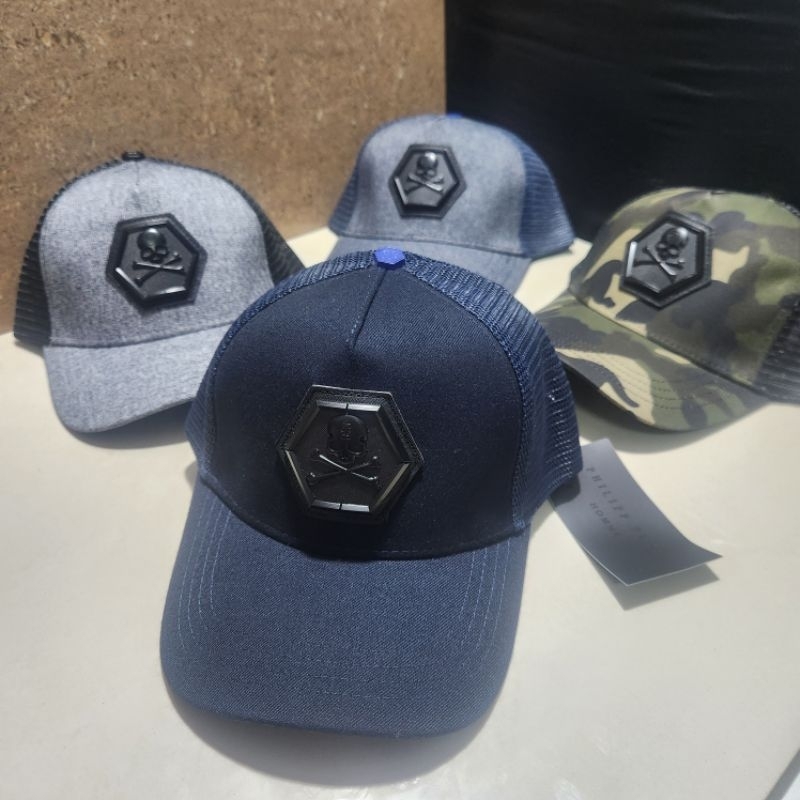 topi jaring trucker philipp plein caps pp import