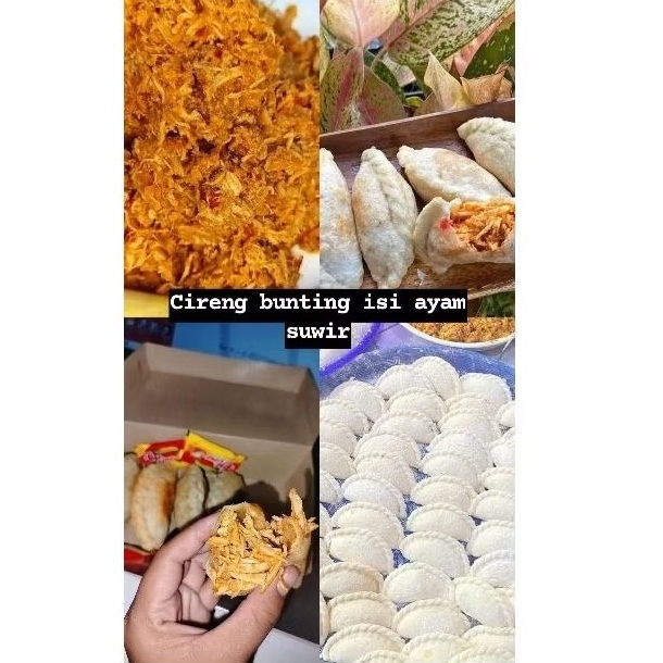 

cireng isi ayam suwir dapat 10 pcs