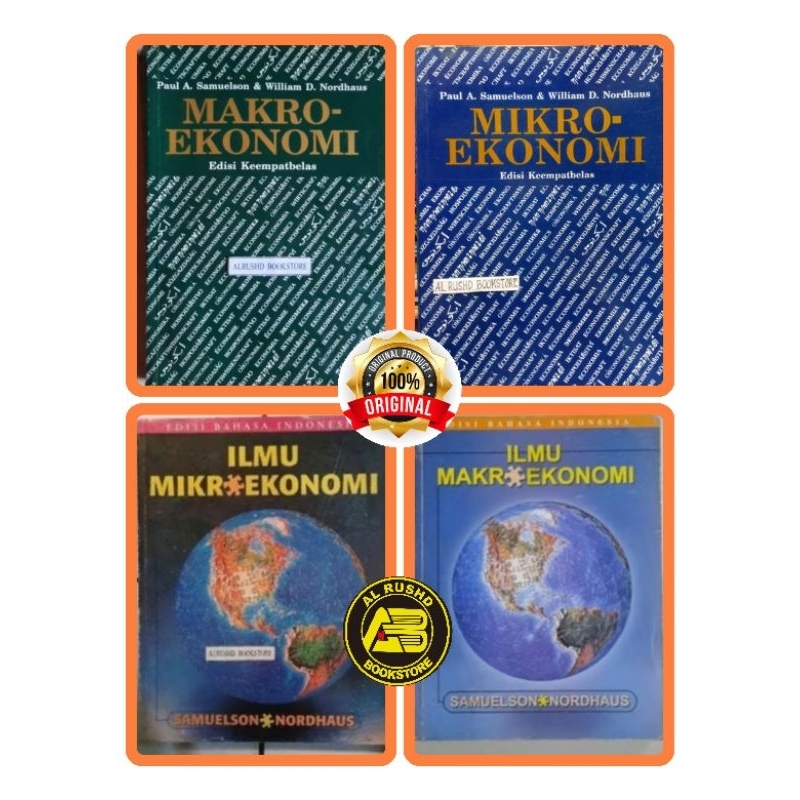 Buku (Original 100%)⭐⭐⭐ MIKRO EKONOMI ~ MAKRO EKONOMI > Paul A. Samuelson - William D. Nordhaus