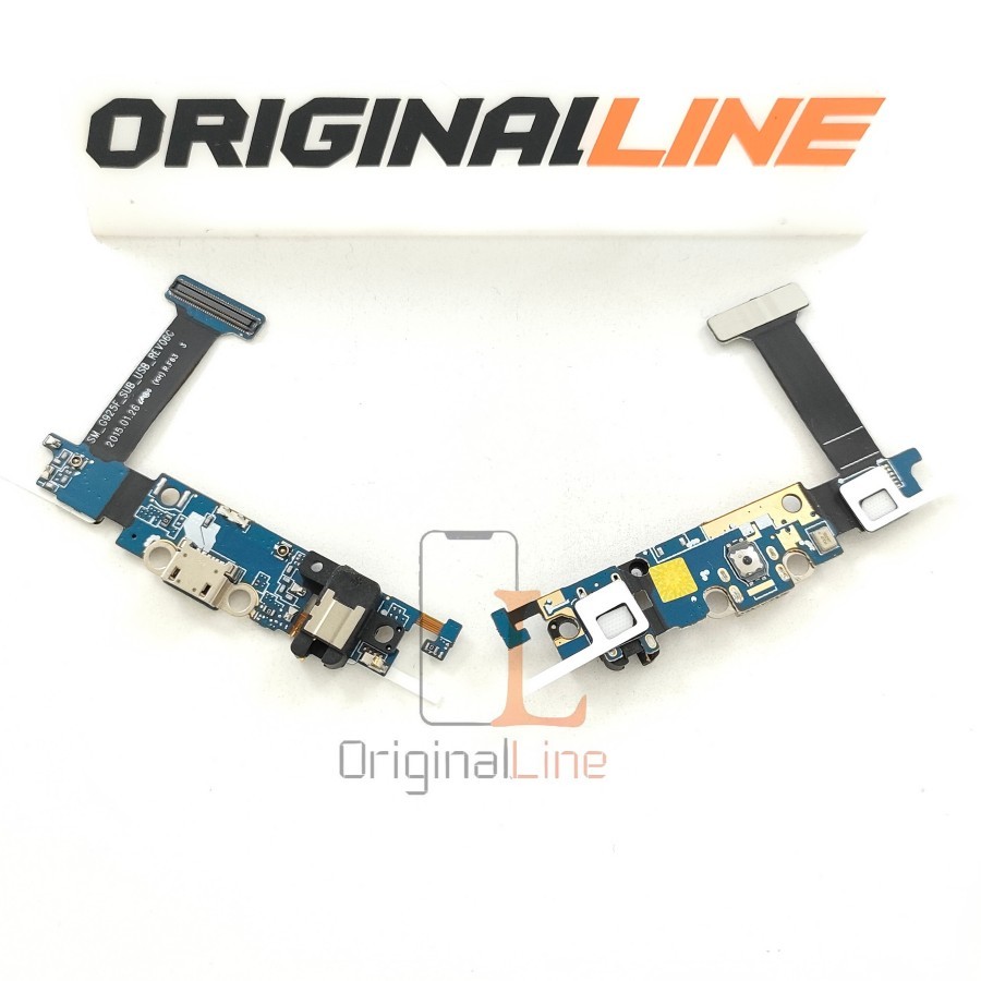 PAPAN + FLEXIBLE PCB CHARGER / CAS SAMSUNG S6 EDGE + MIC + HF + HOME