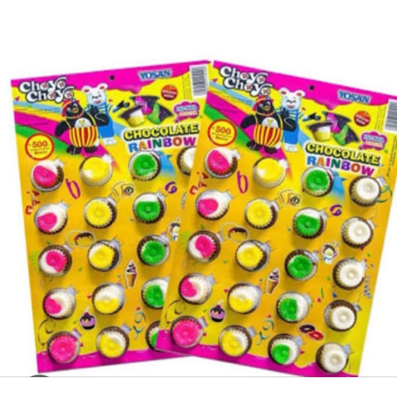 

CHOYO CHOYO RAINBOW COKLAT JADOEL 1 PAK ISI 20 PCS