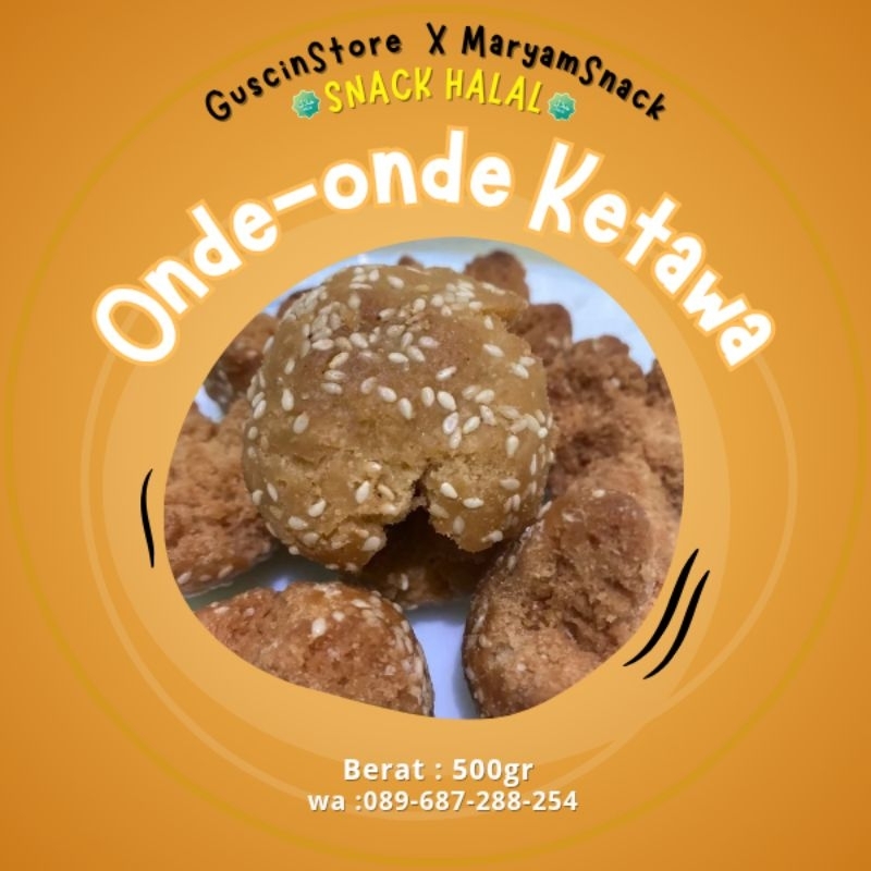 

Onde onde ketawa snack halal cocok untuk cemilan keluarga spesial di hari lebaran