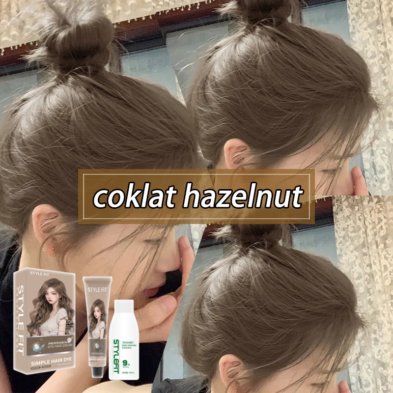 【Best seller】STYLE FIT cat rambut 200ml Pengiriman cepat,bahan herbal, tidak merusak rambut,cowok ce
