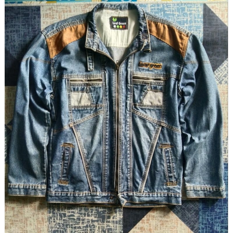 JEANS JACKET PRIA ZIPER PRELOVED