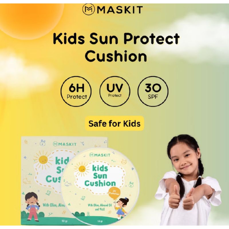0Kids Cushion Sun Protect | Bedak Cushion Anak UV Protection SPF