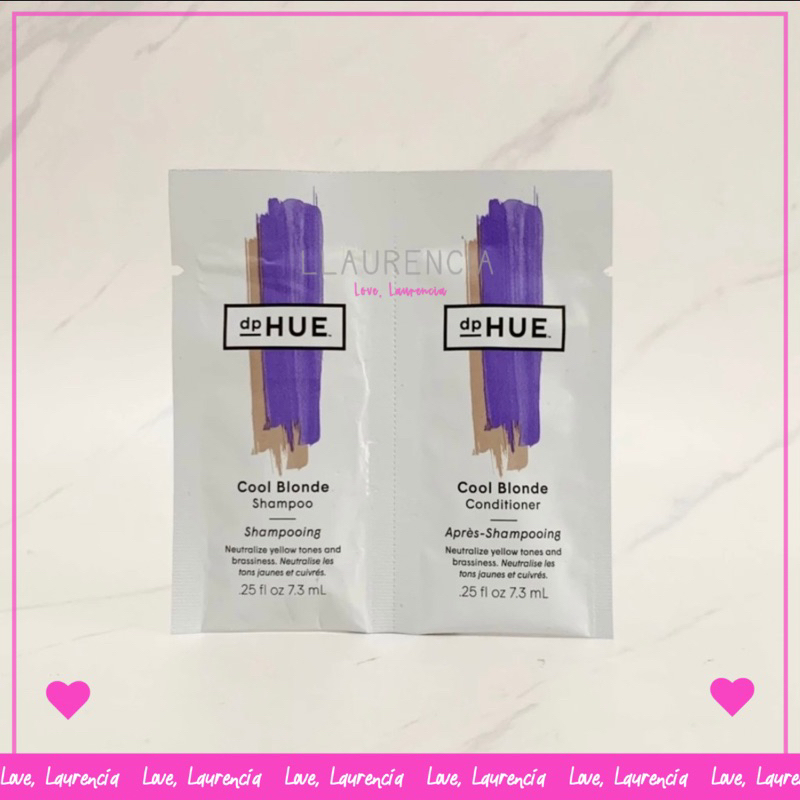 dpHUE Cool Blonde Shampoo + Conditioner sample set