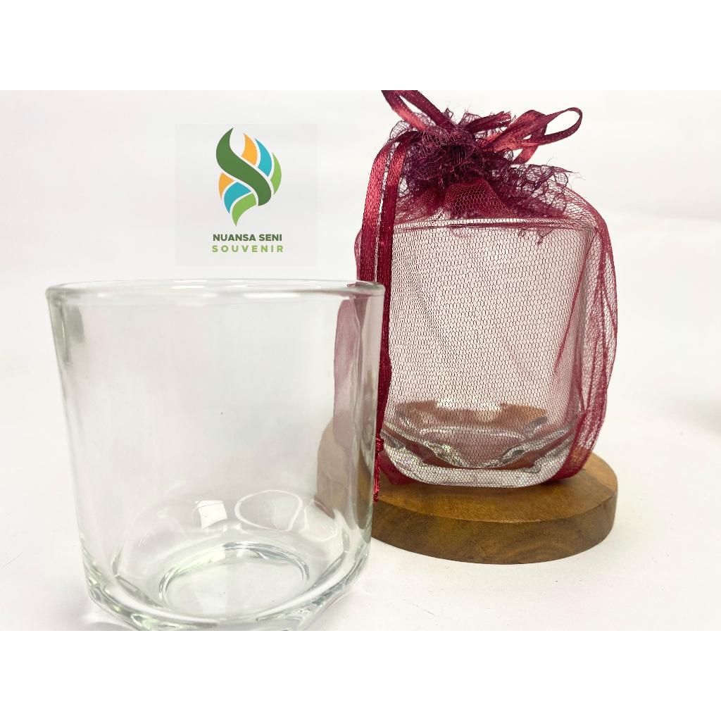 Souvenir Pernikahan Gelas Minum Kaca PSP Cangkir Kopi Mug Kaca Kecil Bening Polos